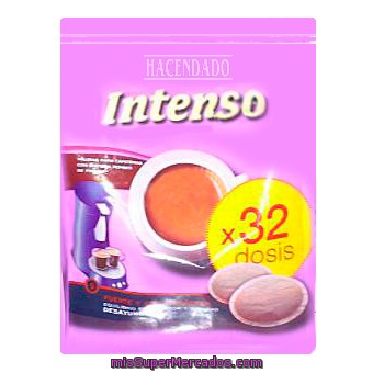 Cafe Monodosis (compatible Con Cafetera Sistema Senseo) Intenso, Hacendado, Paquete 32 U - 224 G