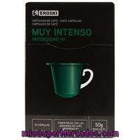 Café Muy Intenso Eroski, Caja 10 Monodosis