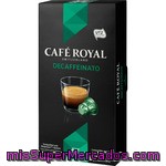 Cafe Royal Café Descafeinado Compatible Con Máquinas Nespresso 10 Cápsulas Estuche 50 G
