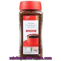 Café Soluble Descafeinado Eroski Basic, Frasco 100 G