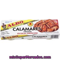 Calamar En Salsa Americana Albo, Pack 3x65 G