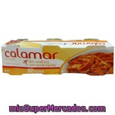 Calamar En Salsa  Americana Trozos Conserva, Hacendado, Lata Pack 3 X 80 G - 240 G Escurrido 180 G