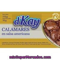 Calamar En Trozos En Salsa Americana Dkay, Lata 112 G