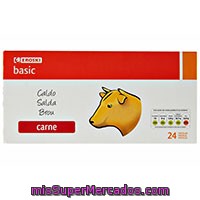 Caldo De Carne Eroski Basic, 24 Pastillas, Caja 240 G