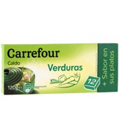 Caldo De Verduras En Pastillas Carrefour 120 G.