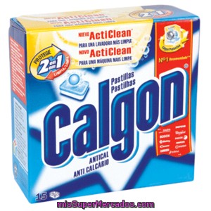 Calgon Descalcificador De Lavadora En Pastillas Caja 15 Ud