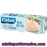 Calvo Atún Claro Al Natural Bajo En Sal Pack 3 Latas 52 G Neto Escurrido