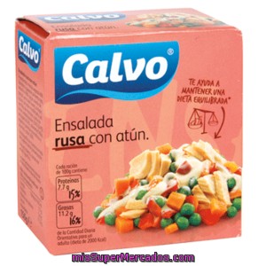 Calvo Ensalada De Atún Rusa Lata 130 Grs