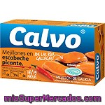 Calvo Mejillones De Las Rías Gallegas En Escabeche Picantes 14-19 Piezas Lata 69 G Neto Escurrido