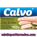 Calvo Ventresca De Atún Claro En Aceite De Oliva Lata 75 G Neto Escurrido