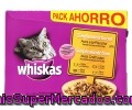 Camida Para Gatos De Ave A La Plancha, Trocitos En Gelatina Whiskas 12 Unidades De 85 Gramos