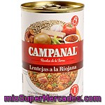 Campanal Lentejas A La Riojana Lata 425 G