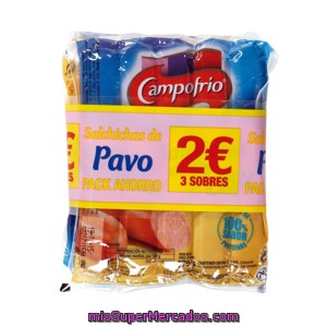 Campofrio Salchichas De Pavo Pack 3 X 170 Gr