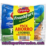 Campofrio Salchichas Frankfurt 6 Piezas Formato Ahorro Pack 4 Envase 140 G