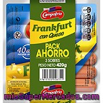 Campofrio Salchichas Frankfurt Con Queso 6 Piezas Pack 3 Envase 140 G