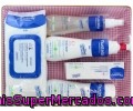 Canastilla Azul Mustela Agua Colonia Sin Alcohol 200ml +loción Corporal 300ml +crema Bálsamo 50ml+ Crema Limpiadora 200ml + Toallitas 70u