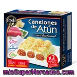 Canelones Atun Bechamel 2 Raciones Congelado, Preli, Paquete 2 X 300 G - 600 G