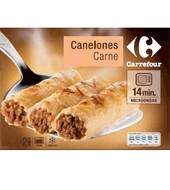 Canelones De Carne Congelados Carrefour 500 G.