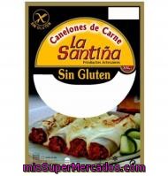 Canelones La Santiña Carne S/gluten 300 Grs