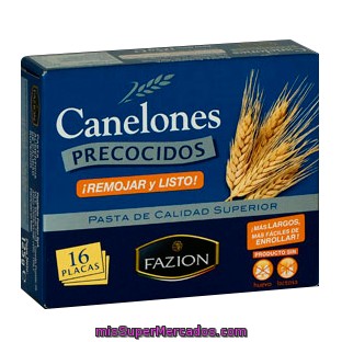 Canelones Placas Precocidas, Fazion, Caja 16 U - 125 G