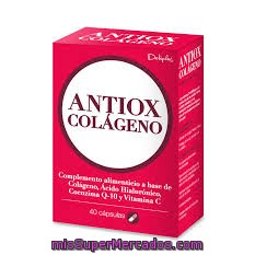 Capsulas Antiox-colageno (contienen Acido Hialuronico), Deliplus, Paquete 40 U
