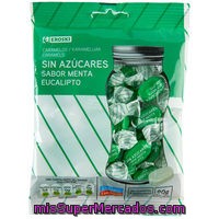 Caramelo Sin Azúcar De Menta Eroski, Bolsa 90 G