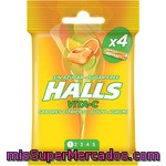 Caramelos Halls Vita C Sabores Citricos Sin Azucar 4 Paquetes