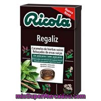 Caramelos Sin Azúcar De Regalíz Ricola, Bolsa 50 G