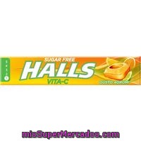 Caramelos Vitamina C Cítricos Sin Azúcar Halls, Paquete 32 G