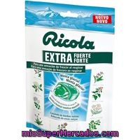 Caramelos X-fuerte De Menta Glacial Ricola, Bolsa 61 G