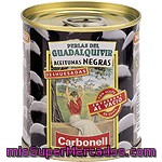 Carbonell Perlas Del Guadalquivir Aceitunas Negras Sin Hueso Lata 85 G Neto Escurrido