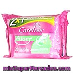 Carefree Toallitas íntimas Con Aloe Envase 40 Unidades (pack 2x1)