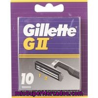 Cargador De Afeitar Gillete, Pack 10 Unid.