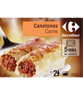 Carrefour Canelones Carne Carrefour 400 G.