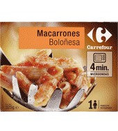 Carrefour Macarrones Boloñesa Carrefour 325 G.