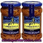 Carretilla Pimientos Del Piquillo En Tiras Al Ajillo Pack 2 Frasco 225 G Neto Escurrido