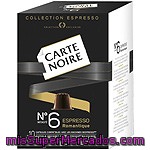 Carte Noire Espresso Romantique Café Intensidad 6 Compatible Con Máquinas Nespresso 10 Cápsulas Estuche 53 G