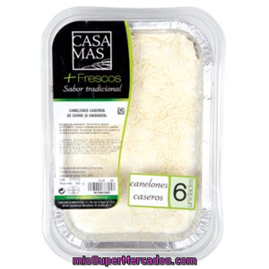 Casa Mas Canelones Caseros De Carne Frescos Envase 700 Gr