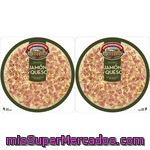 Casa Tarradellas Pizza Refrigerada De Jamón Y Queso Pack 2 Envases 225g