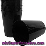 Casactual Vaso Negro 320 Cc Paquete 6 Unidades