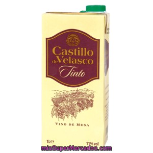 Castillo De Velasco Vino Tinto Brick 1 Lt