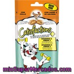 Catisfactions Snacks Para Gatos Con Relleno Suave De Delicioso Con Pollo Y Vitaminas Bolsa 60 G