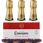 Cava Brut Extra Codorniu, Botellín, Pack 3x20 Cl