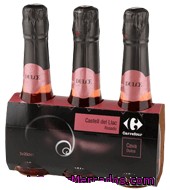 Cava Dulce Rosado Mini - Exclusivo Carrefour Castell Del Llac Pack De 3x20 Cl.