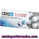 Cb12 Boost Chicles Sin Azúcar Para Prevenir El Mal Aliento Sabor Menta Fuerte Caja 10 Unidades