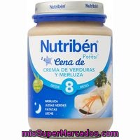 Cena Crema De Verdura-merluza Nutriben, Tarrito 200 Ml