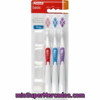 Cepillo Dental Duro Eroski, Pack 3 Unid.