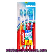 Cepillo Dental Triple Action Medium Colgate 4 Ud.