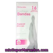 Cera Depilar Fria Bandas Piernas, Deliplus, Caja 8 U