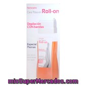 Cera Depilar Tibia Roll-on Especial Piernas (con Bandas), Deliplus, U 100 Cc